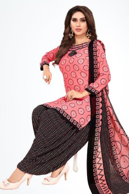 BHUMIKA CREATION Crepe Solid, Self Design Salwar Suit Material