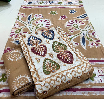 Vinayak fashoin Pure Cotton Embroidered Salwar Suit Material