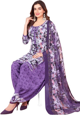 Om Creation Crepe Printed Salwar Suit Material
