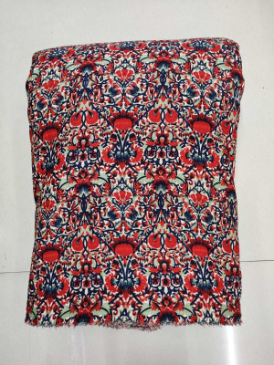 HouseOfCommon Crepe Solid, Printed Kurta Fabric