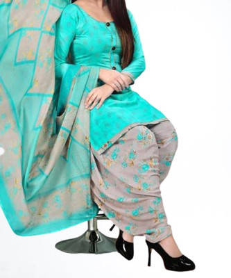 DUTT TEXTILE Crepe Paisley Salwar Suit Material