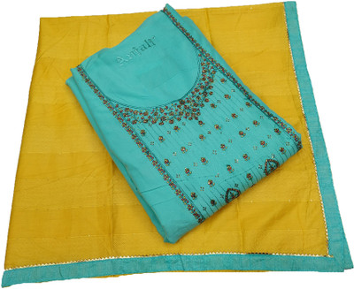 Soul Essence Pure Cotton Embroidered Salwar Suit Material