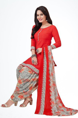 Om Creation Crepe Printed Salwar Suit Material