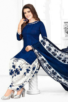 STYLEVEDA Crepe Printed Salwar Suit Material