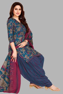 SHREE JEENMATA COLLECTION Pure Cotton Printed Kurta & Patiyala Material