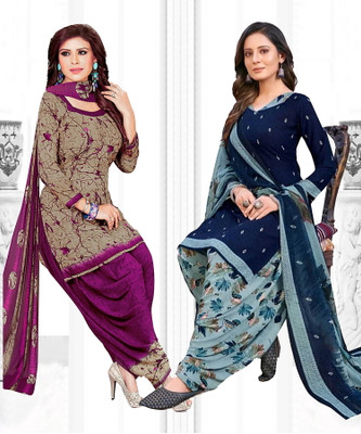 Nirvaan Crepe Printed Salwar Suit Material
