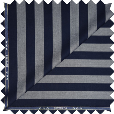 Raymond Viscose Rayon Striped Trouser Fabric