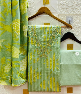Meghdoot Textiles Pure Cotton Embroidered Salwar Suit Material