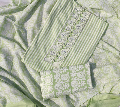GC80 BY GAURI COLLECTION Pure Cotton Self Design Salwar Suit Material