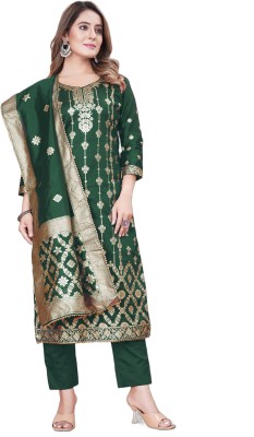 SHREE HARI FAB Art Silk Printed Kurta & Churidar Material