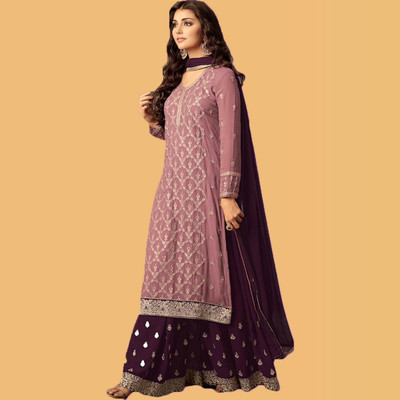 ADOLTEXTILE Net/Lace Embroidered Gown/Anarkali Kurta & Bottom Material