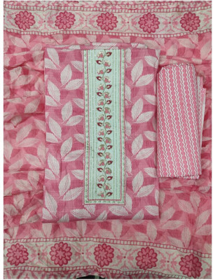 ANSH Cotton Blend Floral Print Salwar Suit Material