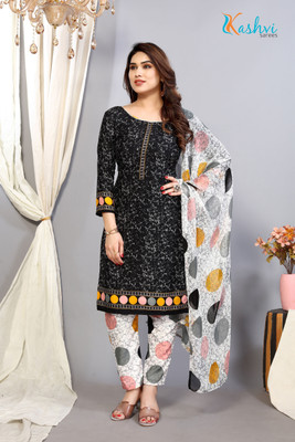Kashvi Crepe Floral Print Salwar Suit Material