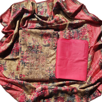 GC80 BY GAURI COLLECTION Wool Printed Salwar Suit Material