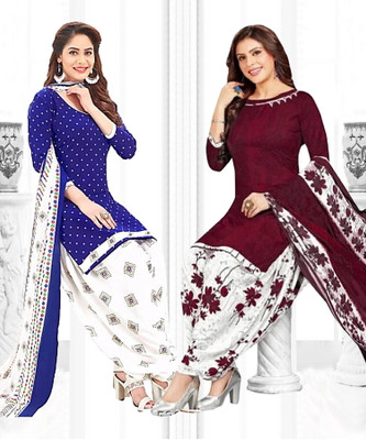 Nirvaan Crepe Printed Salwar Suit Material