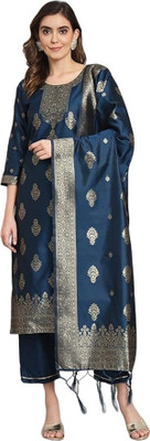 ARISHTA Art Silk Printed Kurta & Churidar Material