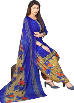 Fablily Crepe Printed Salwar Suit Material