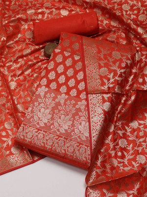 Meena Bazaar Chanderi Printed Salwar Suit Material