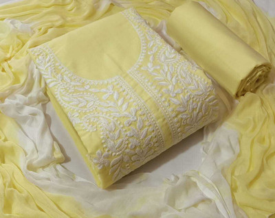Vijaycreation Pure Cotton Embroidered Salwar Suit Material