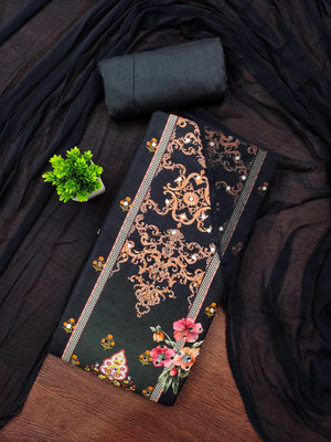 HouseOfCommon Cotton Blend Printed Salwar Suit Material