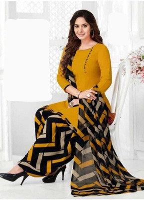 SIMPLYETHNIC Crepe Printed Kurta & Churidar Material