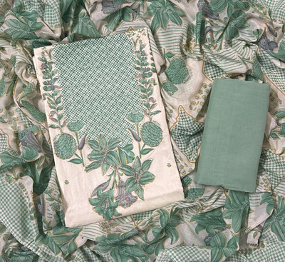 krishna boutique Pure Cotton Printed Salwar Suit Material