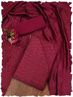 KRUTAGNA CREATION Cotton Blend Self Design Kurta & Churidar Material