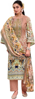 Zeba Zain Boutique Pure Cotton Floral Print Salwar Suit Material