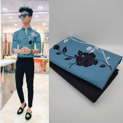 nilkanth Polycotton Printed Shirt & Trouser Fabric