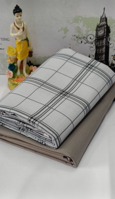 RD CREATION Cotton Blend Printed Shirt & Trouser Fabric