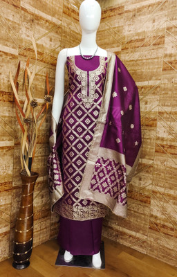 SHREE HARI FAB Jacquard Self Design Kurta & Churidar Material
