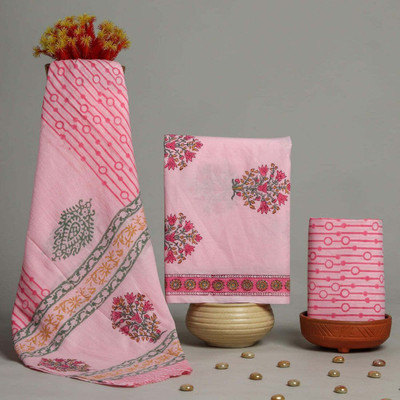 NISHIRE Pure Cotton Printed Salwar Suit Material