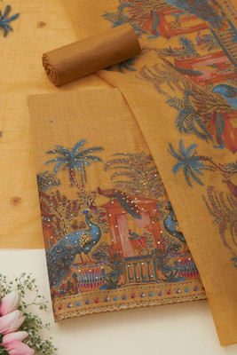 soch Chanderi Printed Salwar Suit Material