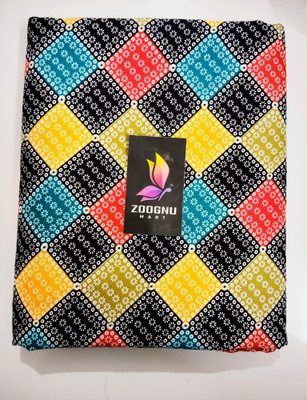Zoognu Crepe Geometric Print Kurta & Patiyala Material