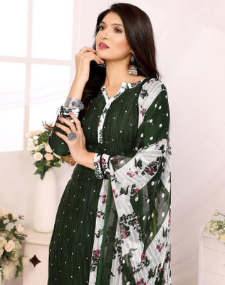 VERCO Crepe Printed Salwar Suit Material