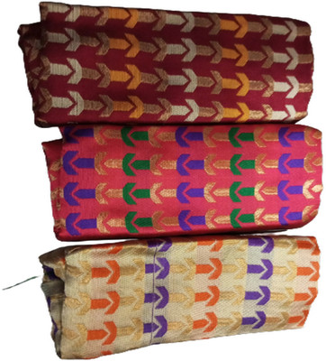 Cotton colors Cotton Silk Self Design Blouse Material