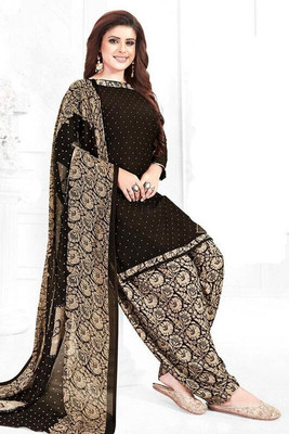 HouseOfCommon Crepe Printed Kurta & Patiyala Material