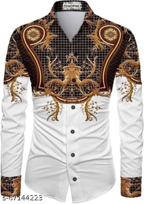 GRIFEZ Polyester Printed Shirt Fabric