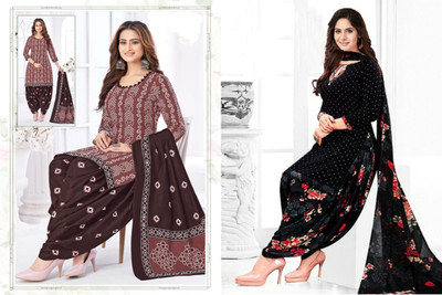 laxmi creation Crepe Solid, Printed Salwar Suit Material