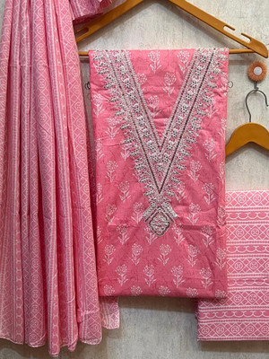 balaji fashion Pure Cotton Embroidered Salwar Suit Material