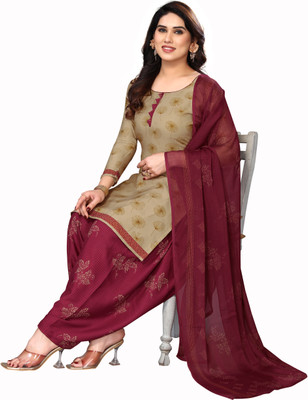 Wonder Weave Crepe Printed Salwar Suit Material