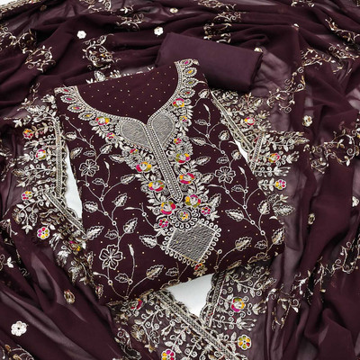 AP FAB Georgette Printed Salwar Suit Material