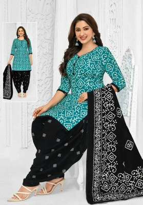 YASHIKA Crepe Solid, Floral Print, Printed, Geometric Print Salwar Suit Material