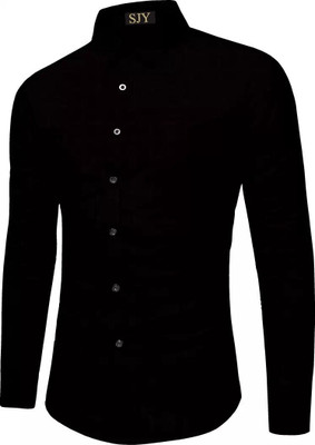 SJY Cotton Blend Solid Shirt Fabric