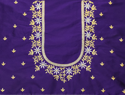 vishwambhari enterprise Art Silk Embroidered Blouse Material