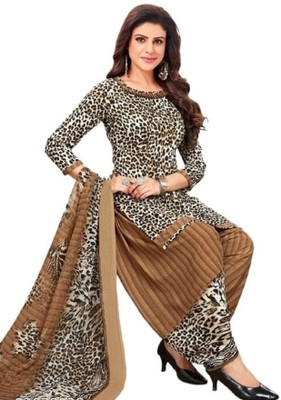 Dutt Textiles Crepe Printed Salwar Suit Material