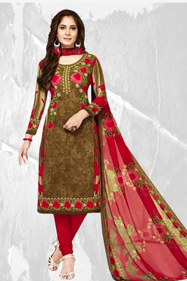 VERCO Crepe Printed Salwar Suit Material