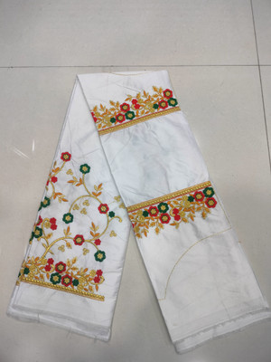 Druxy Pure Silk Embroidered Blouse Material