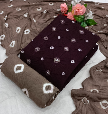 NIYAMI Viscose Rayon Polka Print, Printed, Self Design, Colorblock Salwar Suit Material
