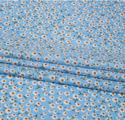 Jugnoo Mart Crepe Floral Print Multi-purpose Fabric